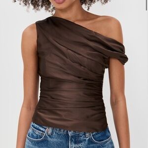NWT Reformation Hera Silk Top- Size 10